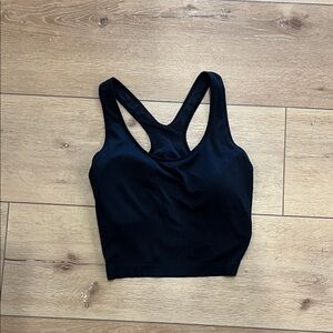 Woman’s Black Ribbed Tank Top- Work Out